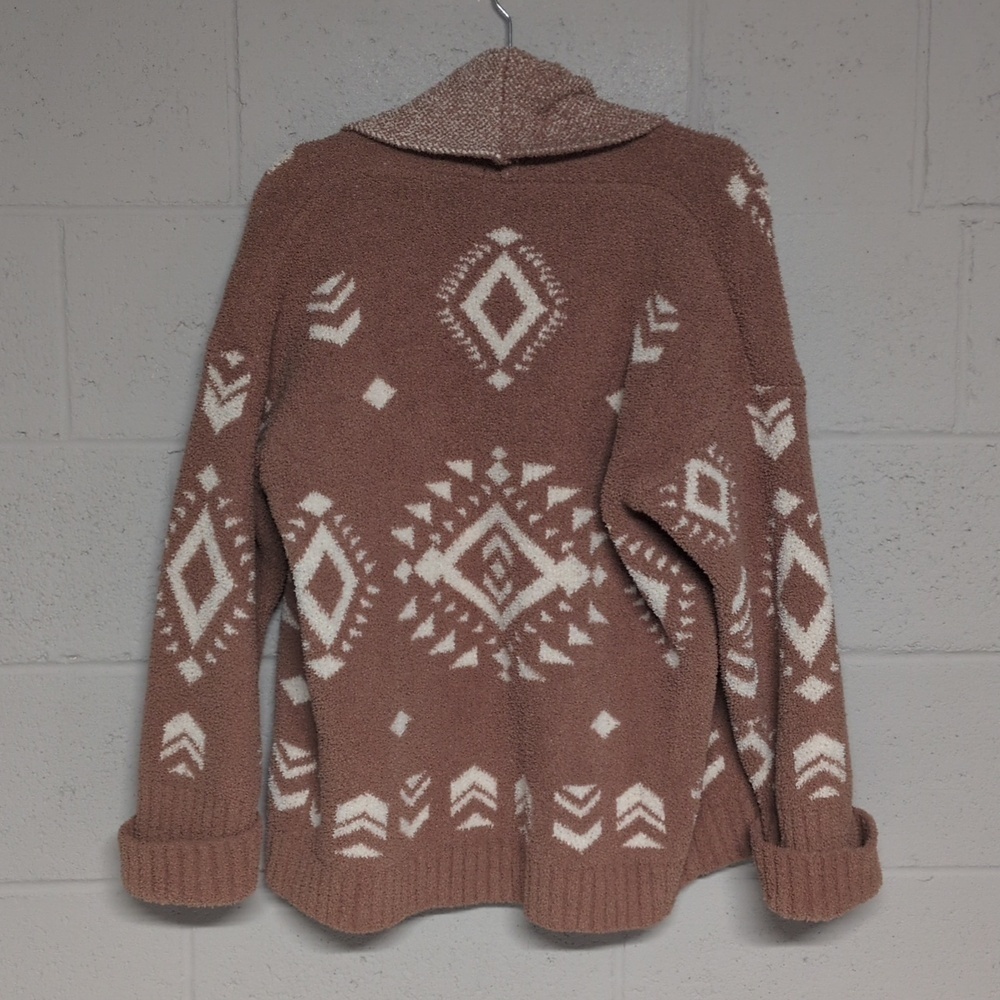 VICI Thick Plush Cozy Open Front Aztec Cardigan Size Medium, Western Boho - Picture 4 of 4